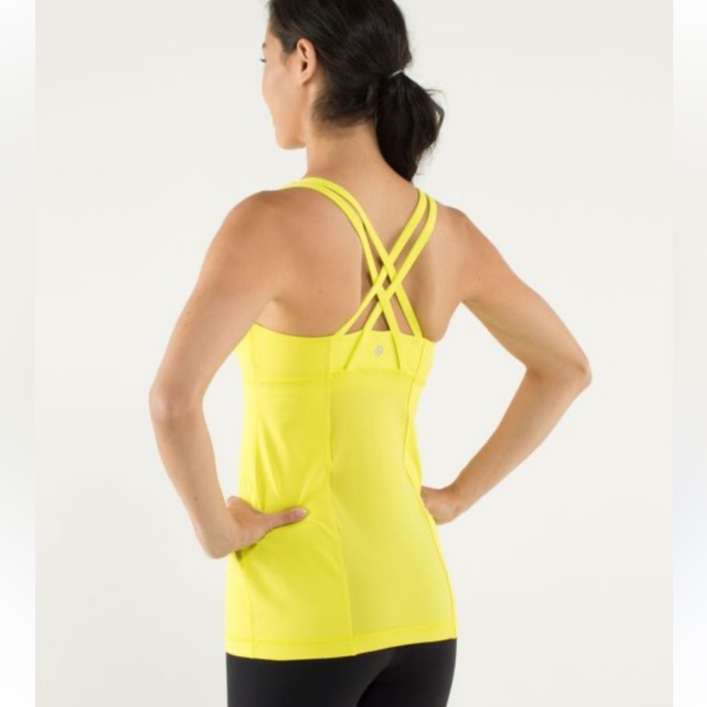 Lululemon yellow Energy Tank Top​